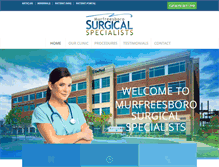 Tablet Screenshot of murfreesborosurgical.com